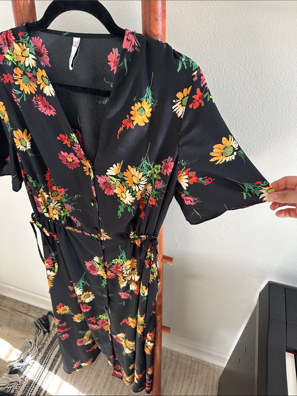 Mango cottagecore midi dress - Picture 5 of 9